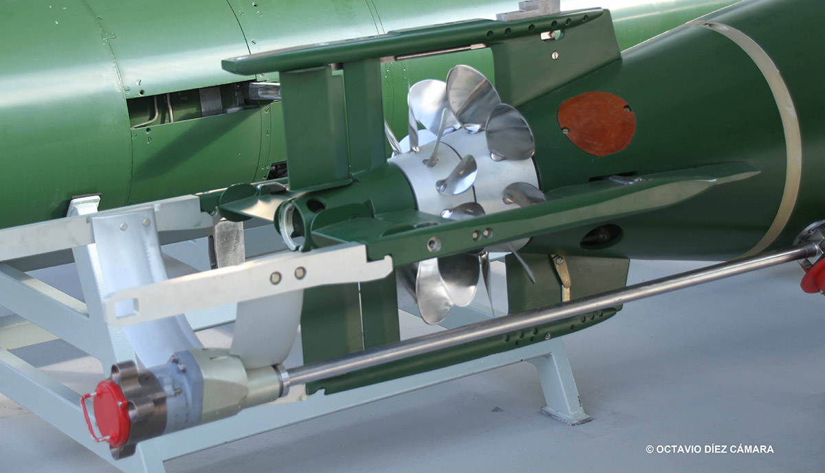 La propulsin elctrica del avanzado torpedo 3T13 lo hace especialmente discreto y le permite obtener velocidades punta de 25 nudos. (Octavio Dez Cmara) 